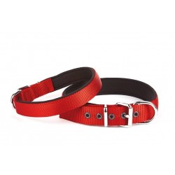Doggie Konfor Seri Dokuma Köpek Boyun Tasması 5x50-60cm Kırmızı