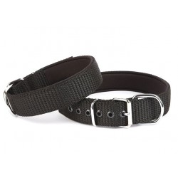 Doggie Konfor Seri Dokuma Köpek Boyun Tasması 5x60-70cm Siyah