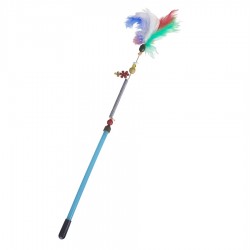 Markapet Yaylı Kedi Oyun Oltası 45 cm - 57 cm Mavi