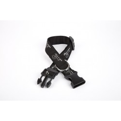 Doggie Köpek Desenli Dokuma Köpek Boyun Tasması 3 cm x 36-60 cm