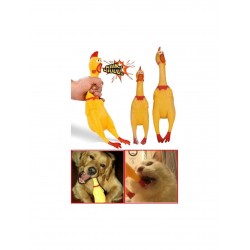 Sesli Horoz Eğlenceli Köpek ve Kediler İçin Sesli Öten Horoz Oyuncak 28 cm