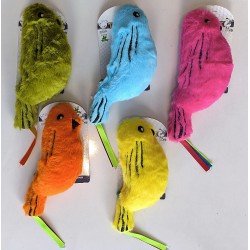 Catnipli Zilli  Peluş Kuş Kedi Köpek  Oyuncağı Çeşitli Renklerde 8 cm x 30 cm