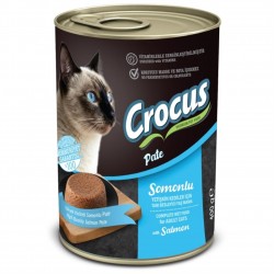 Crocus Yetişkin Kedi Somonlu Pate Yaş Mama 400g