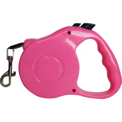 Karamel Pet Otomatik  Köpek Gezdirme Tasması XS 3 Metre 12 kg Pembe